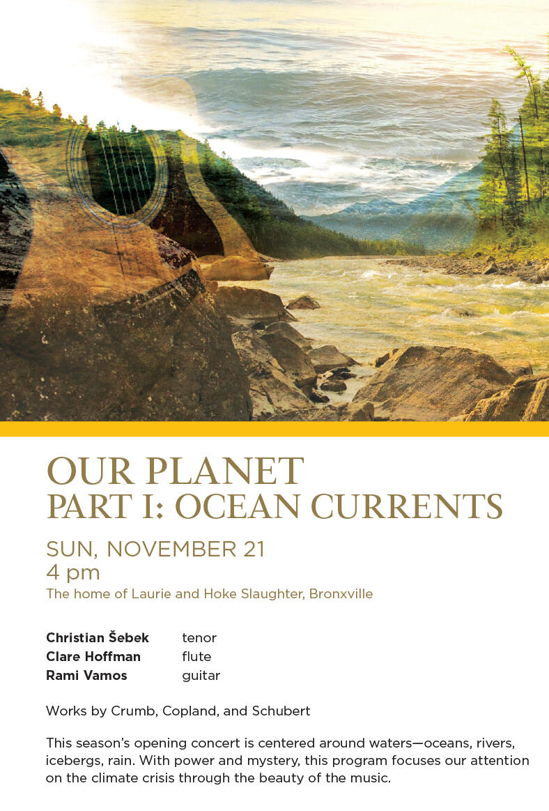 Concordia Conservatory, Ocean Currents, Faculty Series